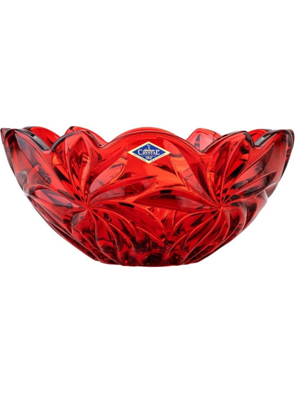 Elegant 11.25" Red Decorative Bowl | Boho Centerpiece & Fruit Holder, 28 cm
